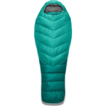 Spacák Dámský péřový spací pytel Rab Alpine 600 (170 cm) - peacock green