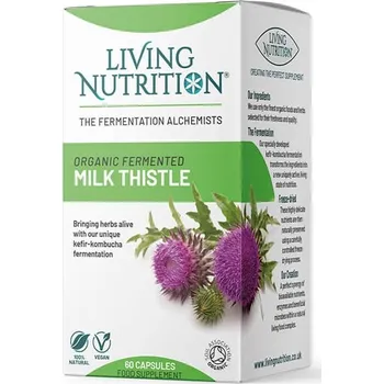 Přírodní produkt Living Nutrition - Fermentovaný BIO ostropestřec mariánský 60 kapslí