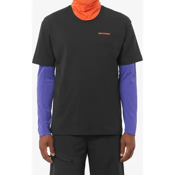 Pánské tričko Bavlněné tričko Salomon Freestyle RX S/S Tee - deep black