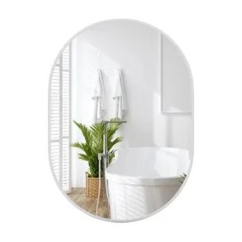 Zrcadlo Koupelnové zrcadlo BA8083 s kovovým rámem a odolností proti vodě - A COSTWAY