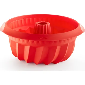 Forma na pečení Lekue, Forma na bábovku Lekue silikonová 22 cm červená - Formadore