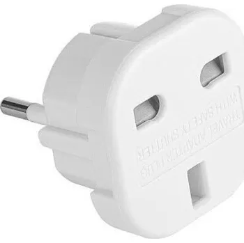 Cestovní adaptér BX0037 UK/EU 230V bílý