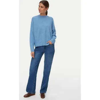 Dámský svetr Vero Moda Svetr Vmboom 10320463 Světle modrá Loose Fit M