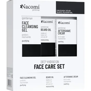 Kosmetická sada Nacomi Gentleman - Dárková sada - péče o pleť pro muže, 3 ks
