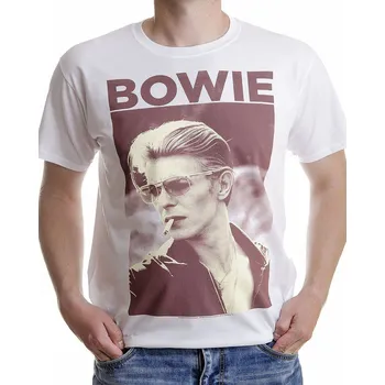 Pánské tričko David Bowie tričko, Smoking Photo, pánské M