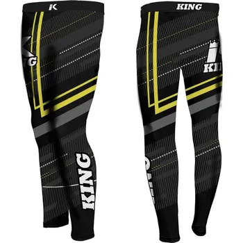 Oblečení pro bojové sporty Kompresní kalhoty KING Blade - černá/neon M