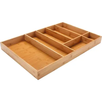 Příborník do zásuvky ADEO Organizér do šuplíku, do kuchyně, příborník bambusový DELINIA 70 x 45 cm