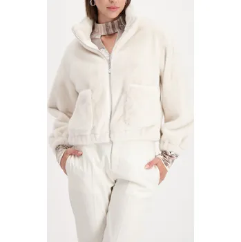 Dámský kabát Monari Kožíšek Monari 809262 krémový krátký Velikost: S