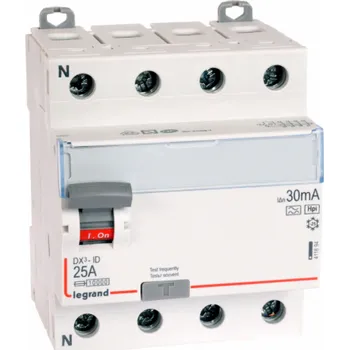 Proudový chránič Legrand Proudový chránič 4P 25A 0,03A typ HPI P304 DX3 (411694)