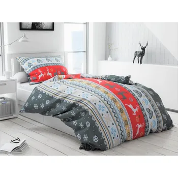 Povlečení AKCE Vánoční flanelové povlečení MIX BAREV II. jakost Rozměr povlečení: 2 ks 70 x 90 cm | 200 x 220 cm