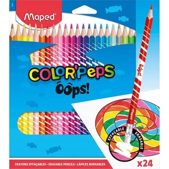 Kresba Maped Color'Peps Oops! 24 Pastelky s gumou