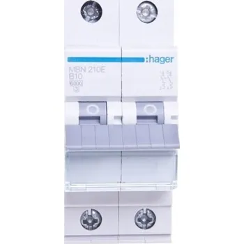 Jistič Jistič 6kA 2P B10A MBN210E HAGER