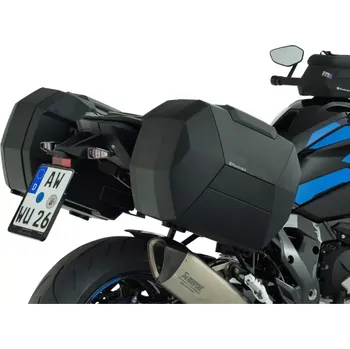 Zavazadlo na motocykl Kufry Wunderlich Vario X-CASE X30 s nosičem X-RACK light na BMW M 1000 XR sada s karbonovým vzhledem