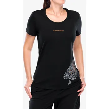 Dámská móda Merino triko dámské Icebreaker Merino 150 Tech Lite SS Scoop Tee 30th Anniversary - black