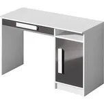 GOLIÁŠ 9 Psací stůl bílá/šedá - úchyt bílá