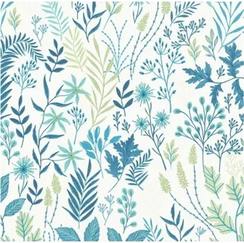 Tapeta Vliesové tapety na zeď floral modro-zelený
