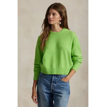 Pánská móda Vlněný svetr Polo Ralph Lauren 211914515 zelená 70X, vel. XL