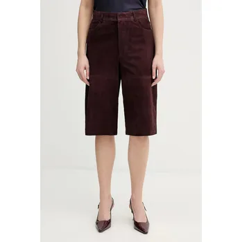 Pánské kraťasy Semišové šortky Marella SCOGLIO 2613431021200 burgundské 93X, vel. 40