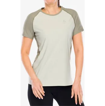 Běžecké tričko dámské Odlo X-Alp Trail T-Shirt Crew Neck S/S - agate gray/vetiver