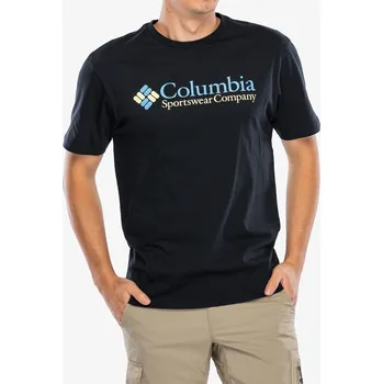 Pánské tričko Tričko s potiskem Columbia CSC Basic Logo S/S Shirt - black/csc retro logo