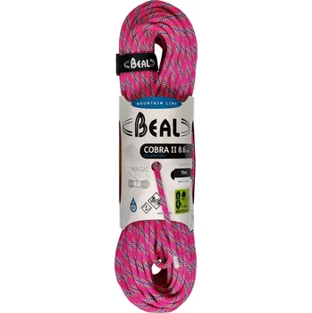 Sport Dynamické lano Beal Cobra Unicore 8,6 mm x 70 m - golden dry fuchsia