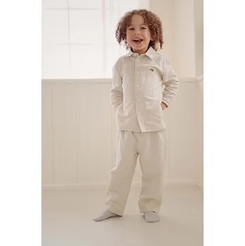 Chlapecké kalhoty Dětské plátěné kalhoty Konges Sløjd KS100943 šedá 09X, vel. 110-116