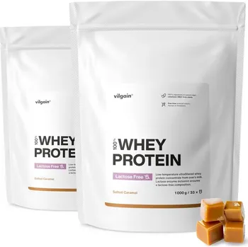 Protein Vilgain Lactose Free Whey Protein – 2x&nbsp;slaný karamel 1&nbsp;000&nbsp;g - Doprava ZDARMA