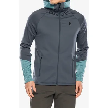 Pánská mikina Mikina s kapucí Peak Performance Rider Essentials Zip Hood - mountain mist/deluded vision