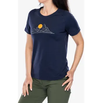 Merino triko dámské Sensor Merino Blend Moon SS Tee - deep blue