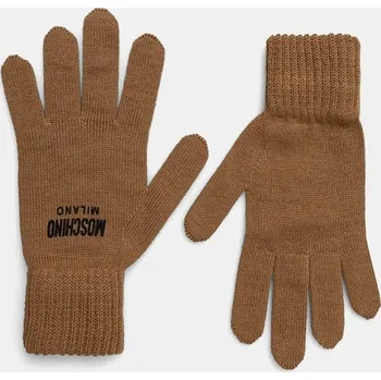 Módní doplněk Rukavice Moschino M3155.65252 hnědá 82X, vel. L/XL
