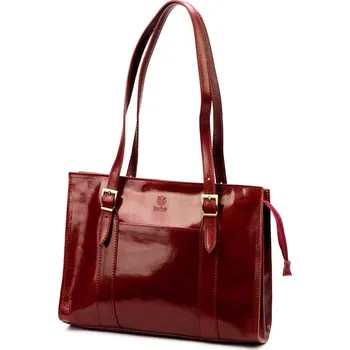 FLORENCE Dámská kožená kabelka Glorie bordo