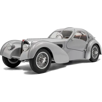 Hračka Bugatti Atlantic Type 57 SC 1937 mat.stříbrná (šedo-stříbrná 1:18 Solido