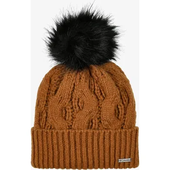 Čepice Dámská zimní čepice Columbia Boundless Days Cable Knit Pom Beanie - camel brown
