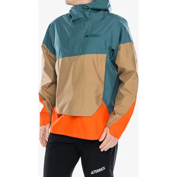 Bunda do deště adidas TERREX Xploric 2.5L Climaproof Anorak - prel teal/cardbo/semi imp oran