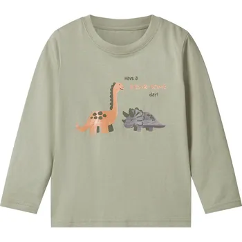 Chlapecké oblečení lupilu® Dětské triko s dlouhými rukávy (světle zelená, 110/116)