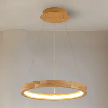 Brilagi - LED Lustr na lanku UMEA WOOD LED/30W/230V pr. 40 cm kaučukovník