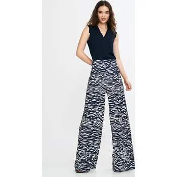 Kalhoty Palazzo - vzor zebra SD115 Barva: Zvířecí vzor, Velikost: XL