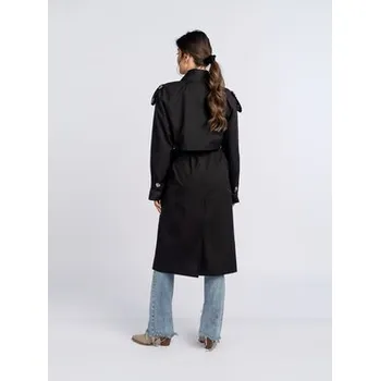 Dámský kabát Salme Trenčkot Amanda Černá Regular Fit 40