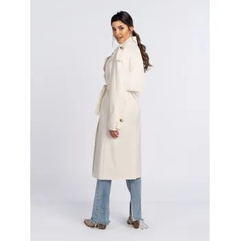 Dámský kabát Salme Trenčkot Amanda Écru Regular Fit 40