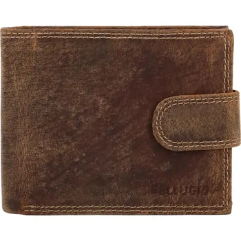 Peněženka Pánská kožená peněženka tmavě hnědá - Bellugio Santiago hnědá