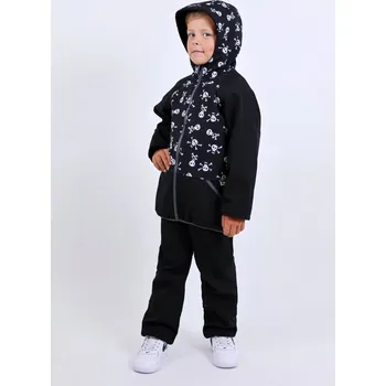 Chlapecká bunda Kocour Mourek Bunda softshellová KOSTLIVCI s fleecem Velikost 98/104