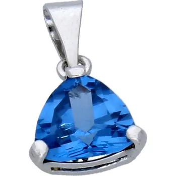 Módní doplněk Goldstore Přívěs s trojúhelníkovým akvamarinem Váha: 1.01 g