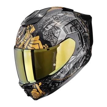 Helma na motorku EXO-1500 AIR APUS černo/šedo/zlatá XXL (63/64)