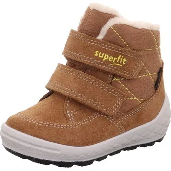Chlapecká zimní obuv Dětské zimní boty GROOVY 2.0 Brown/Yellow Gore-TEX, Superfit,1-106314-3000 - 26