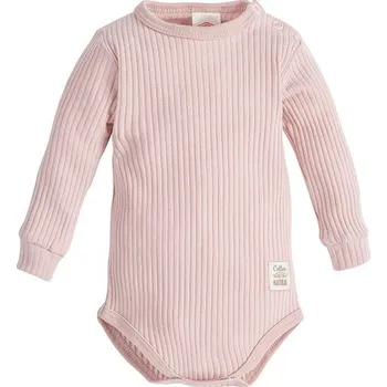Kojenecký body Makoma Body dlouhý rukáv Harmony PUDROVĚ RŮŽOVÁ - 80