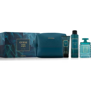 Pánský parfém Guess Uomo Acqua - EDT 100 ml + deodorant ve spreji 226 ml + sprchový gel 100 ml + kosmetická taška + 2 měsíce na vrácení zboží
