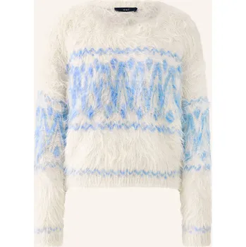 Dámský svetr Oui Dámský Svetr, bílá / tmavě modrá, 42