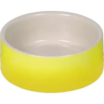 Miska pro psa Nobby keramická miska GRADIENT žlutá 12,0 x 4,5 cm / 0,25 l