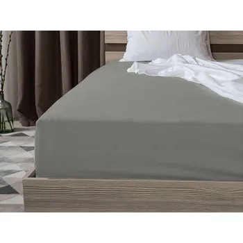 Bytový textil Textilomanie Jersey prostěradlo 180 x 200 cm šedá