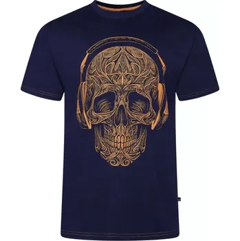 Pánské tričko Velké pánské tričko s velkým potiskem Kam 5795 tmavě modré navy (2XL)